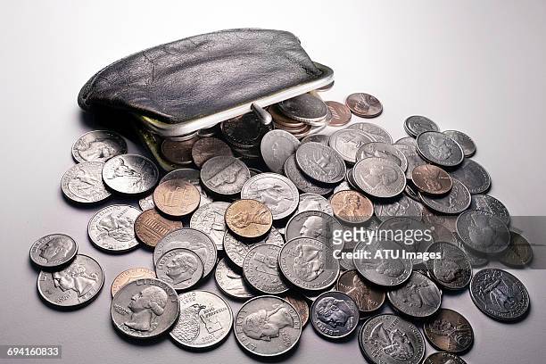 coins change purse - us coin - fotografias e filmes do acervo