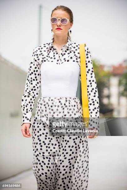Yellow Polka Dot Dress Photos and Premium High Res Pictures - Getty Images