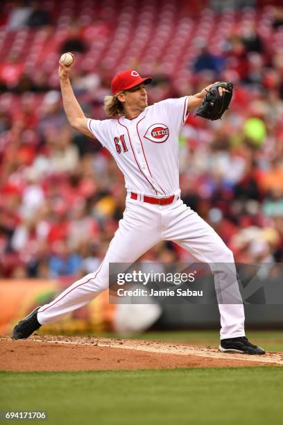 Bronson Arroyo of the Cincinnati Reds pitches against the St. Louis Cardinals at Great American Ball Park on June 7, 2017 in Cincinnati, Ohio.