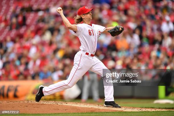 Bronson Arroyo of the Cincinnati Reds pitches against the St. Louis Cardinals at Great American Ball Park on June 7, 2017 in Cincinnati, Ohio.