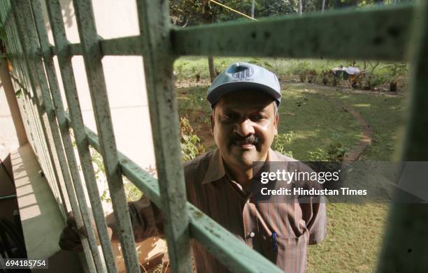 Ernakulam 8th February 2011 Sreesanth's mentor and coach P. Sivakumar. He also looks after the speedster's finances now.