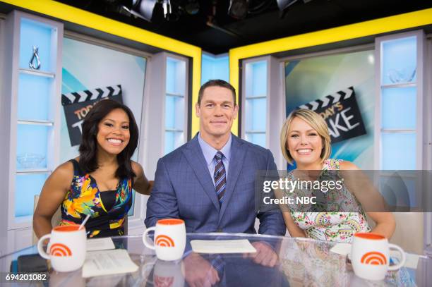 Sheinelle Jones, John Cena and Dylan Dreyer on Friday, June 9, 2017 --