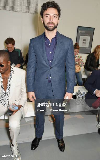 Aidan Turner attends the Oliver Spencer SS18 Catwalk Show during London Fashion Week Men's June 2017 on June 9, 2017 in London, England.