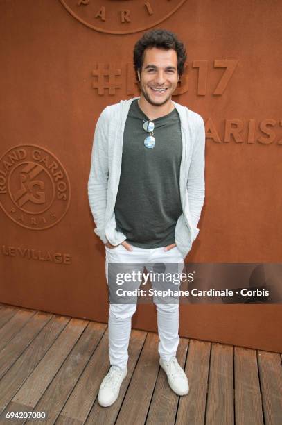 Singer Amir Haddad attends the French Tennis Open 2017 - Day Thirteen at Roland Garros on June 9, 2017 in Paris, France.