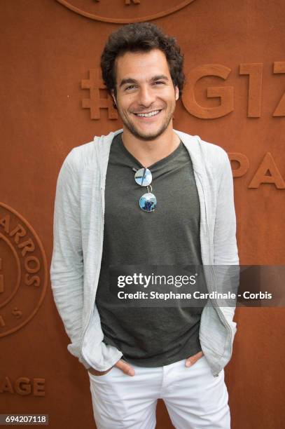 Singer Amir Haddad attends the French Tennis Open 2017 - Day Thirteen at Roland Garros on June 9, 2017 in Paris, France.