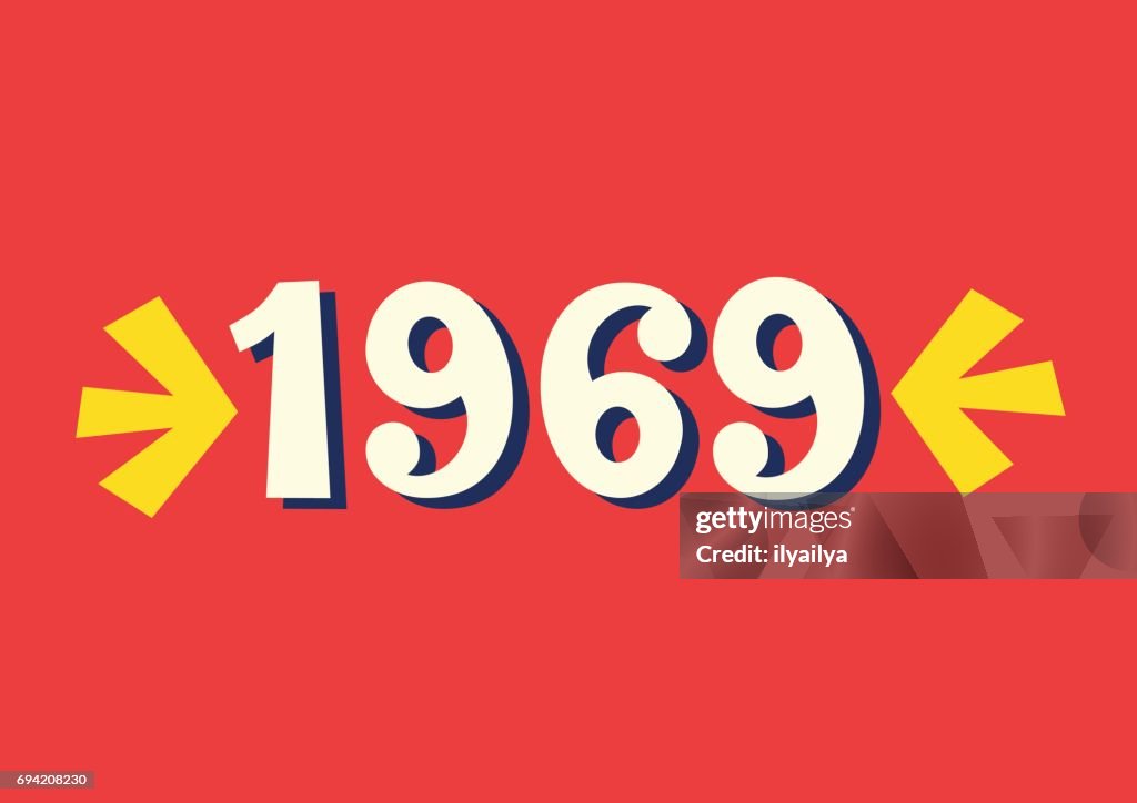 1969 vintage lettering