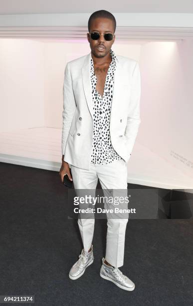 Vas J Morgan attends the Oliver Spencer SS18 Catwalk Show during London Fashion Week Men's June 2017 on June 9, 2017 in London, England.