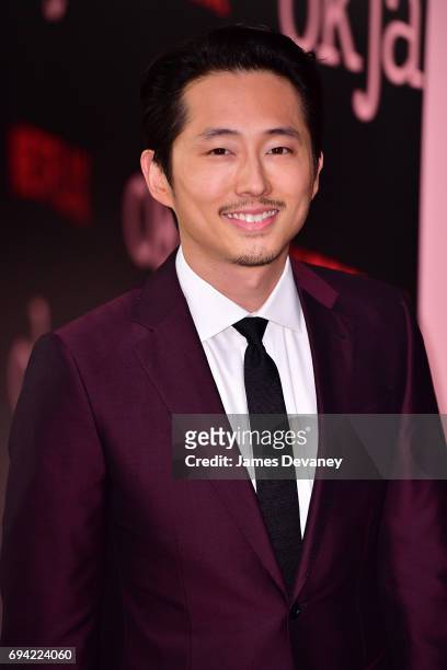 Stephen Yeun attends 'Okja' New York Premiere at AMC Loews Lincoln Square 13 on June 8, 2017 in New York City.