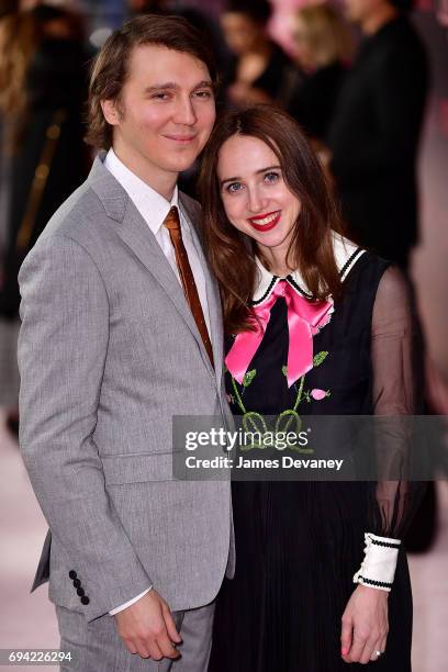 Paul Dano and Zoe Kazan attend 'Okja' New York Premiere at AMC Loews Lincoln Square 13 on June 8, 2017 in New York City.