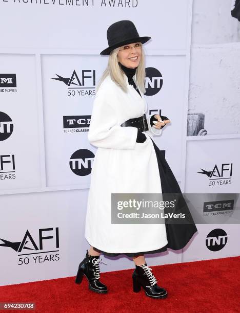 Actress Diane Keaton attends the AFI Life Achievement Award gala at Dolby Theatre on June 8, 2017 in Hollywood, California.