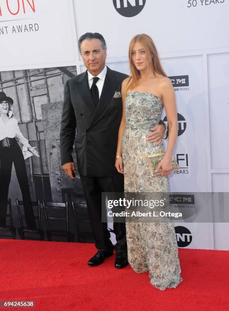 Actor Andy Garcia and daughter Daniella Garcia-Lorido arrive for the AFI Life Achievement Award Gala Tribute To Diane Keaton held on June 8, 2017 in...