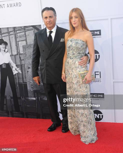 Actor Andy Garcia and daughter Daniella Garcia-Lorido arrive for the AFI Life Achievement Award Gala Tribute To Diane Keaton held on June 8, 2017 in...