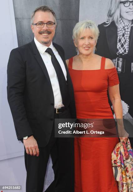 Writer-producer Vince Gilligan and producer Holly Rice arrive for the AFI Life Achievement Award Gala Tribute To Diane Keaton held on June 8, 2017 in...