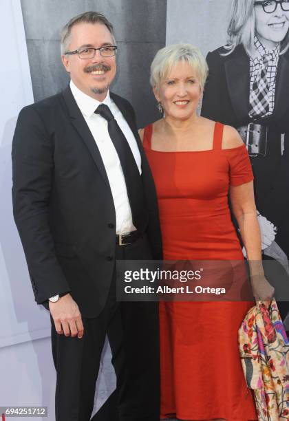 Writer-producer Vince Gilligan and producer Holly Rice arrive for the AFI Life Achievement Award Gala Tribute To Diane Keaton held on June 8, 2017 in...