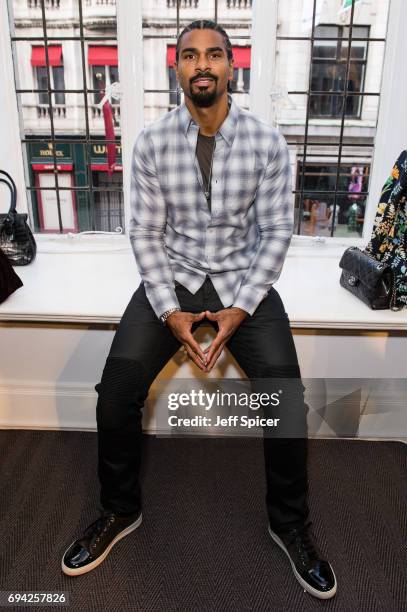 David Haye attends the dunhill London presentation during the London Fashion Week Men's June 2017 collections on June 9, 2017 in London, England.