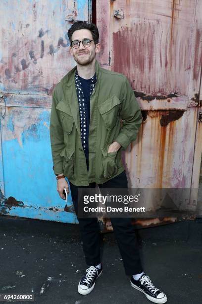 Charlie Teasdale attends 'TOPMAN DESIGN Presents Transition' for LFWM at The Truman Brewery on June 9, 2017 in London, England.