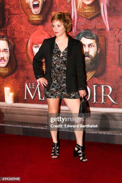 Delphine Baril during the "Le Manoir" Paris Premiere photocall at Le Grand Rex on June 9, 2017 in Paris, France.