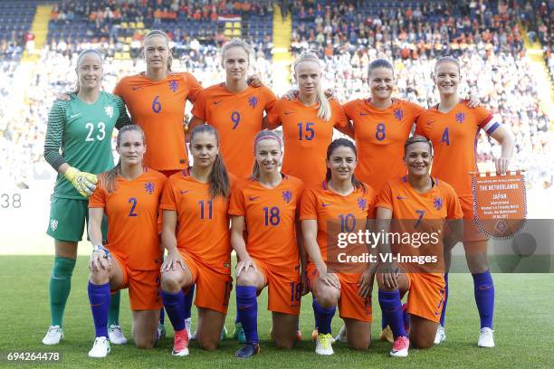 , Loes Geurts of the Netherlands, Anouk Dekker of the Netherlands, Vivianne Miedema of the Netherlands, Kika van Es of the Netherlands, Sherida...