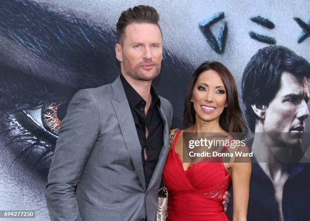 Brian Tyler and Sofie McCue attend "The Mummy" Fan Event at AMC Loews Lincoln Square on June 6, 2017 in New York City.