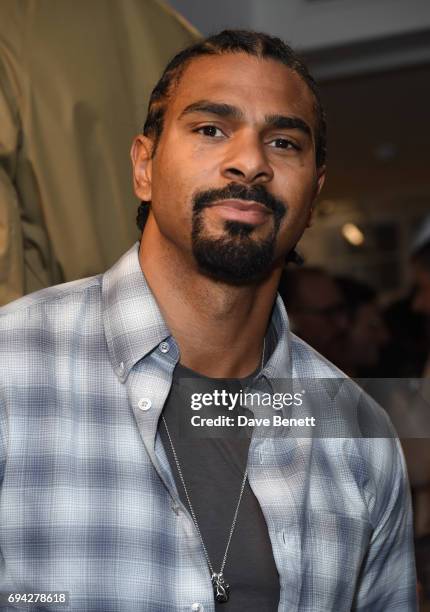 David Haye attends the dunhill London presentation during the London Fashion Week Men's June 2017 collections on June 9, 2017 in London, England.