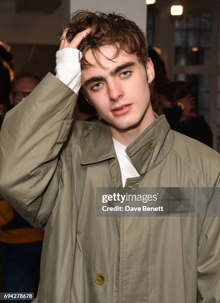 Lennon Gallagher attends the dunhill London presentation during the London Fashion Week Men's June 2017 collections on June 9, 2017 in London,...