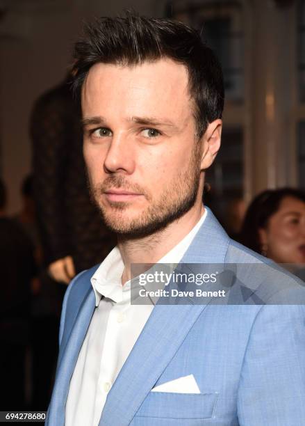 Rupert Evans attends the dunhill London presentation during the London Fashion Week Men's June 2017 collections on June 9, 2017 in London, England.