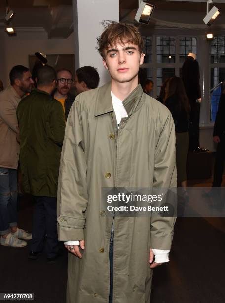 Lennon Gallagher attends the dunhill London presentation during the London Fashion Week Men's June 2017 collections on June 9, 2017 in London,...