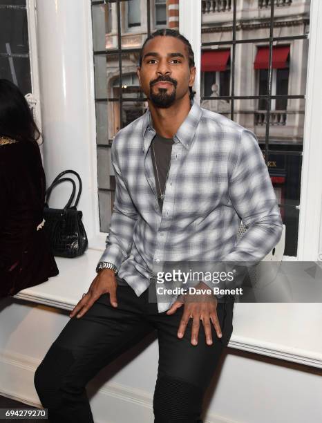 David Haye attends the dunhill London presentation during the London Fashion Week Men's June 2017 collections on June 9, 2017 in London, England.