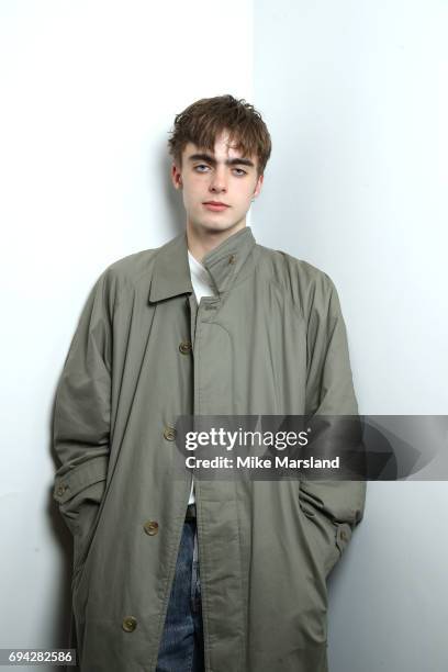 Lennon Gallagher attends London Fashion Week Men's June 2017 collections on June 9, 2017 in London, England.