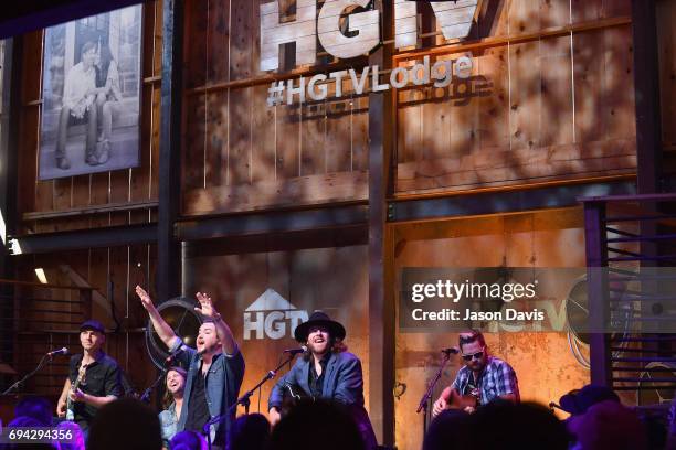 The Eli Young band performs onstage at the HGTV Lodge during CMA Music Fest on June 9, 2017 in Nashville, Tennessee.