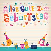 Happy birthday Happy birthday in German card