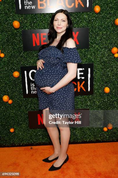 Actress Laura Prepon attends the Season 5 celebration of "Orange is the New Black" at Catch on June 9, 2017 in New York City.