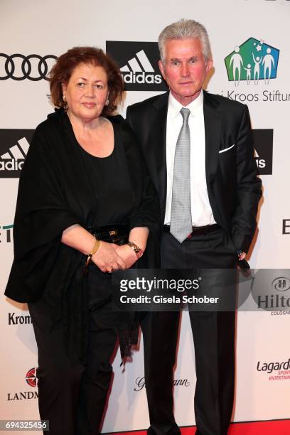 Jupp Heynckes and his wife Iris Heynckes during the Toni Kroos charity gala benefit to the Toni Kroos Foundation at 'The Palladium' on June 9, 2017...