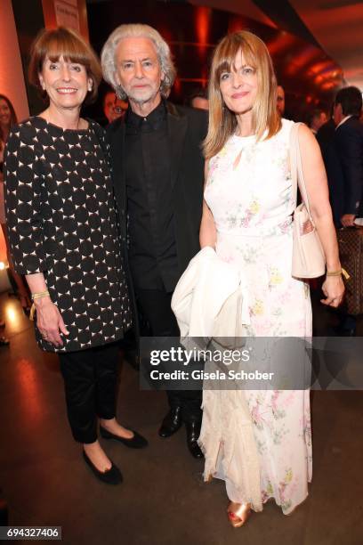 Mayor of Cologne Henriette Reker, Hermann Buehlbecker and Nastassja Kinski during the Toni Kroos charity gala benefit to the Toni Kroos Foundation at...