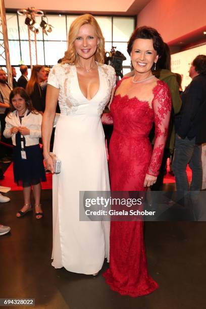 Veronica Ferres and Margit Toennies during the Toni Kroos charity gala benefit to the Toni Kroos Foundation at 'The Palladium' on June 9, 2017 in...