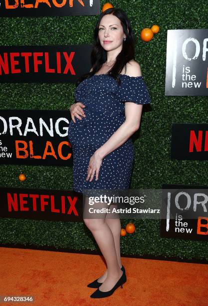 Actress Laura Prepon attends "Orange Is The New Black" season 5 celebration at Catch on June 9, 2017 in New York City.