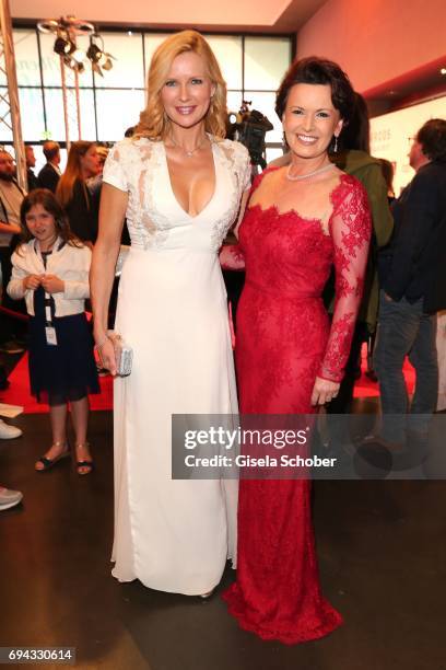 Veronica Ferres and Margit Toennies during the Toni Kroos charity gala benefit to the Toni Kroos Foundation at 'The Palladium' on June 9, 2017 in...