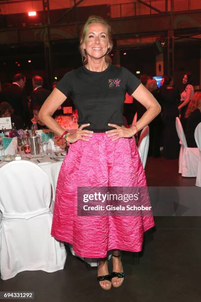 Andrea Kiewel during the Toni Kroos charity gala benefit to the Toni Kroos Foundation at 'The Palladium' on June 9, 2017 in Cologne, Germany.