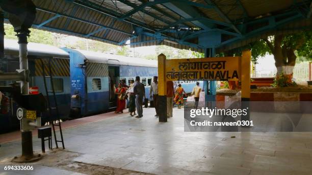 lonavala railway station - hill station - pune stock pictures, royalty-free photos & images