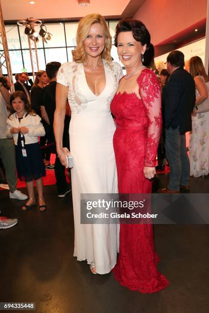 Veronica Ferres and Margit Toennies during the Toni Kroos charity gala benefit to the Toni Kroos Foundation at 'The Palladium' on June 9, 2017 in...