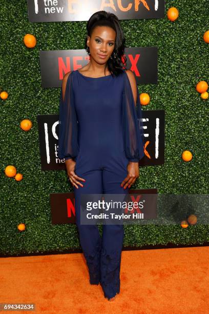 Actress Vicky Jeudy attends the Season 5 celebration of "Orange is the New Black" at Catch on June 9, 2017 in New York City.