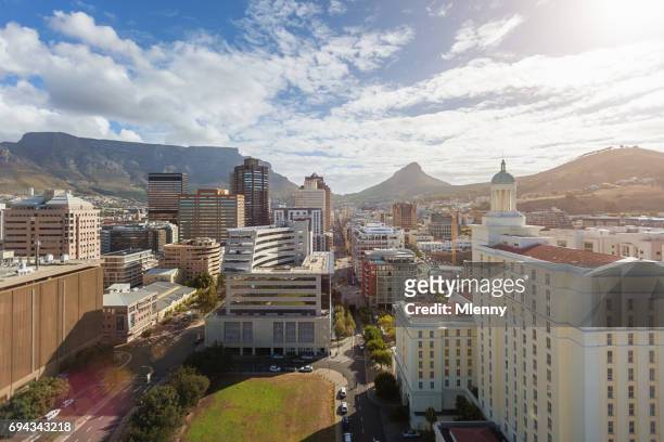 cape town city downtown business district south africa - cape town buildings stock pictures, royalty-free photos & images
