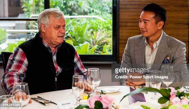 Tenniel Chu and Alan Palmer attends a VIP Lunch during the Hyundai China Ladies Open 2014 on December 11 in Shenzhen, China.