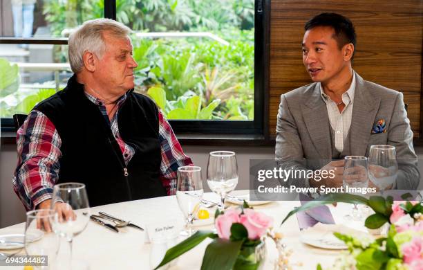 Tenniel Chu and Alan Palmer attends a VIP Lunch during the Hyundai China Ladies Open 2014 on December 11 in Shenzhen, China.
