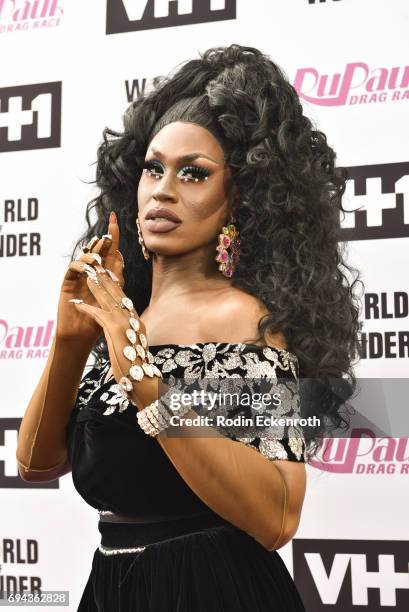 Contestant Shea Coulee attends "RuPaul's Drag Race" Season 9 Finale Taping at Alex Theatre on June 9, 2017 in Glendale, California.