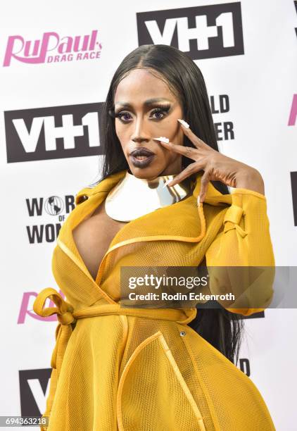 Contestant Nina Bo'nina Brown attends "RuPaul's Drag Race" Season 9 Finale Taping at Alex Theatre on June 9, 2017 in Glendale, California.