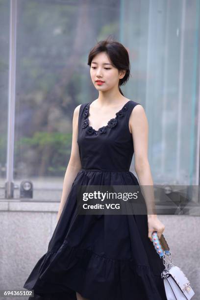 South Korean actress Bae Suzy attends the promotional event of Fendi on June 9, 2017 in Seoul, South Korea.