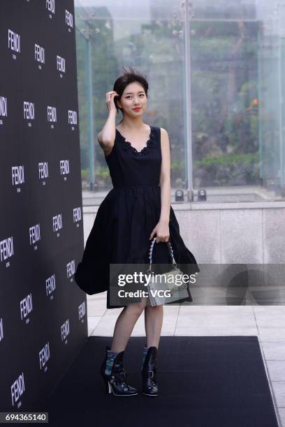 South Korean actress Bae Suzy attends the promotional event of Fendi on June 9, 2017 in Seoul, South Korea.