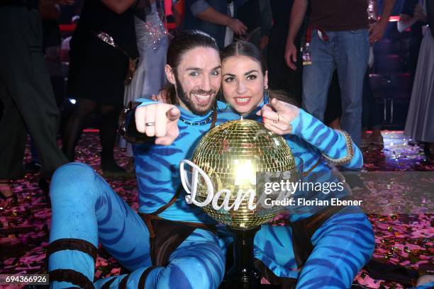Gil Ofarim and Ekaterina Leonova during the final show of the tenth season of the television competition 'Let's Dance' on June 9, 2017 in Cologne,...