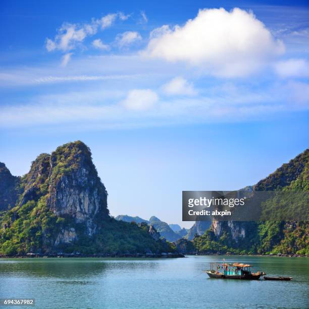 halong bay, vietnam - halong bay stock pictures, royalty-free photos & images